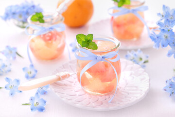 初夏の爽やか　グレープフルーツゼリー