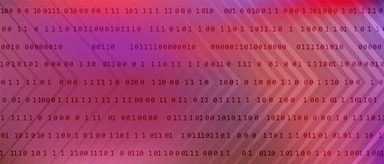0 1 matrix digits big data tech vector background with fluid gra © SunwArt