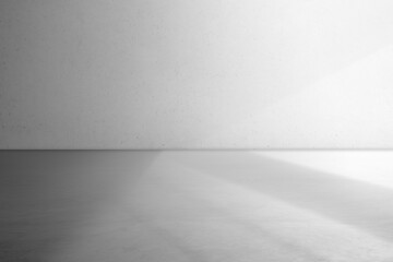 Gray wall background in an empty studio
