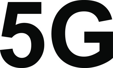 5G internet network vector logos for high speed LTE 4G, 3G or 2G and H mobile net technology and smartphone UI app design 