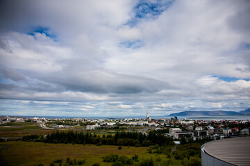 Summer landscape in Reykjavik, Southern Iceland, Europe