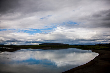 Summer landscape in Southern Iceland, Europe