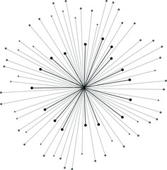 Abstract 3d illustration of molecule model isolated on white. Science or medical pattern. Simple technology concept. Abstract geometric template