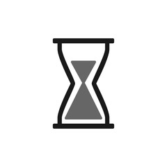 hourglass icon. vector flat illustration