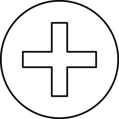 Obraz premium Add, hospital, new, plus icon vector