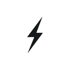 lightning icon vector illustration simple design element