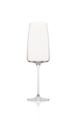 Empty glasses - white background