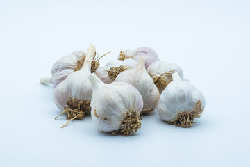 garlic isolated on white background
