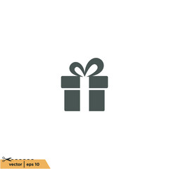 gift box icon vector illustration simple design element