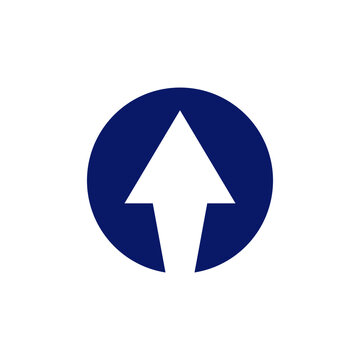 arrow up icn symbol company logo concept