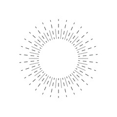 sunburst icon vector design element