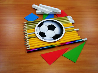 Chalk, pencils, auxiliary material for training.