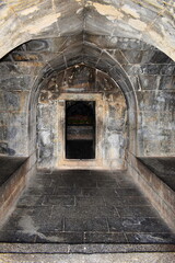 Fototapeta na wymiar Entrance to the graves of Salabat Khans and Chand Bibi at Salabat Khans II Tomb or Chandbibi Mahal. Ahmednagar, Maharashtra, India.