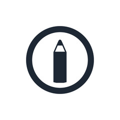 pencil icon education symbol