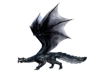 Fototapeta premium 3D Rendering Fairy Tale Dragon on White