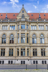 Fototapeta na wymiar Facade of the historic town hall in Braunschweig, Germany