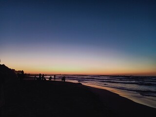 sunset at the beach