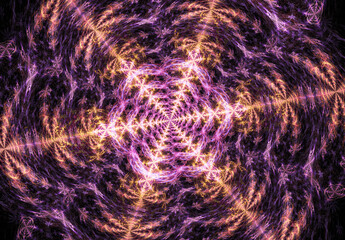 fractal on black