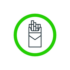 smoke cigarette icon symbol