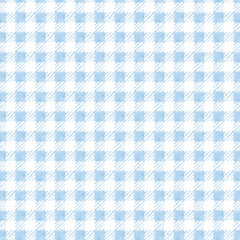 水彩風ギンガムチェックのシームレスパターン　サックス