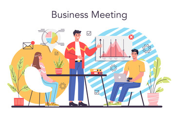 Directors board concept. Business planning and development.