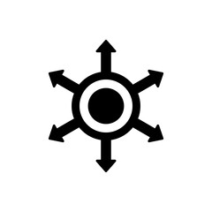 Obraz premium Decentralization icon