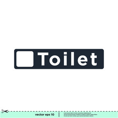 toilet icon sign vector simple design element