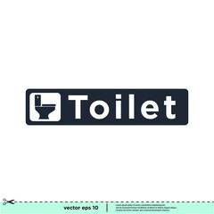 toilet icon sign vector simple design element