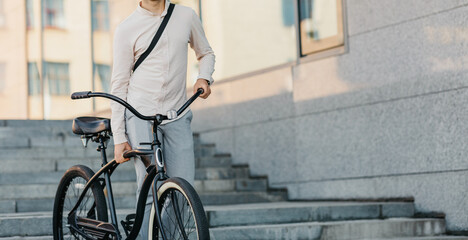Fototapeta premium Covid-19 quarantine, road to office and healthy lifestyle, personal eco transport