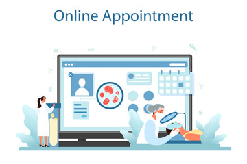Dermatologist online service or platform. Dermatology specialist