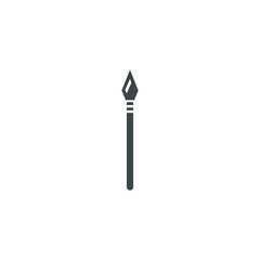 spear icon vector simple design element