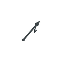 spear icon vector simple design element