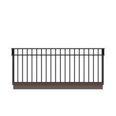 Railing vector. railing on white background. wallpaper. free space for text. copy space.