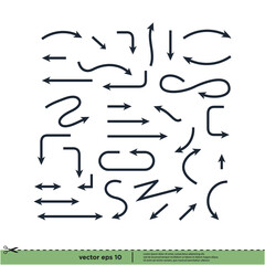 arrow icon direction symbol design element