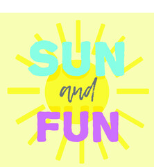 sun and fun poster