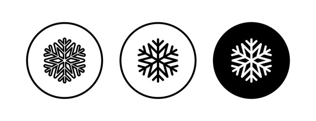 Snowflake icons set. snow icon vector. Symbol of winter, frozen