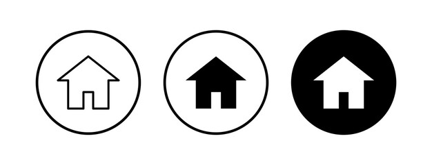 Home icons set. House vector icon. Address