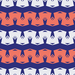 Seamless pattern with geometric ornament.