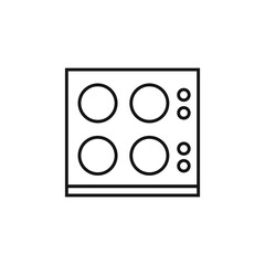 stove icon vector simple design element