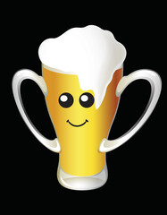 a glass of beer mug