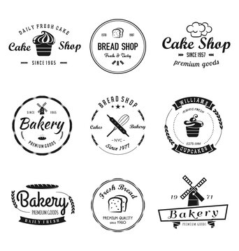Bakery & Cakes Vintage Logo