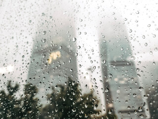 rain drops on window