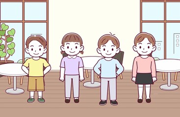 4人の子どもたち