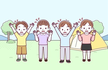 4人の子どもたち