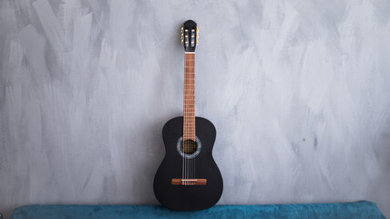 96 classic guitar grey background