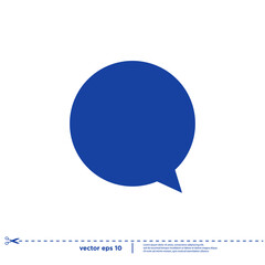 speech bubble talk icon logo concept