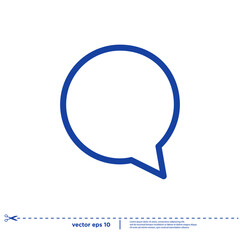 speech bubble talk icon logo concept