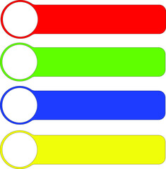 Obraz premium set of vector tags or labels