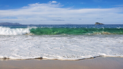 beautiful beach at Hahei New Zealand