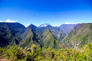 Vue sur le Piton des neiges, Réunion